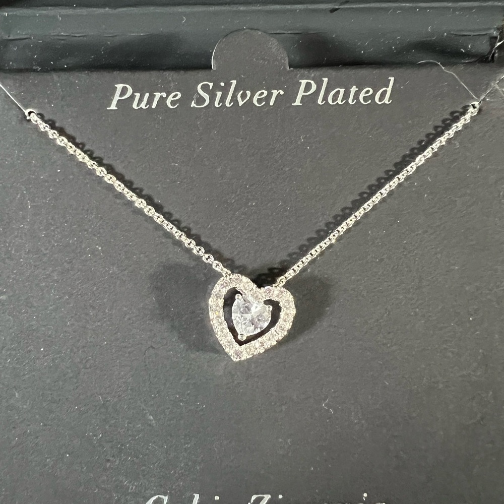 Silver Heart Pendant Necklace